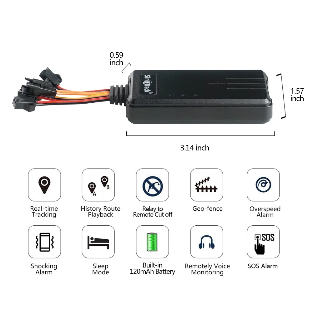 ST-906 GSM GPRS Car Tracking Smart gsm GPS Tracker With Engine Cut off
