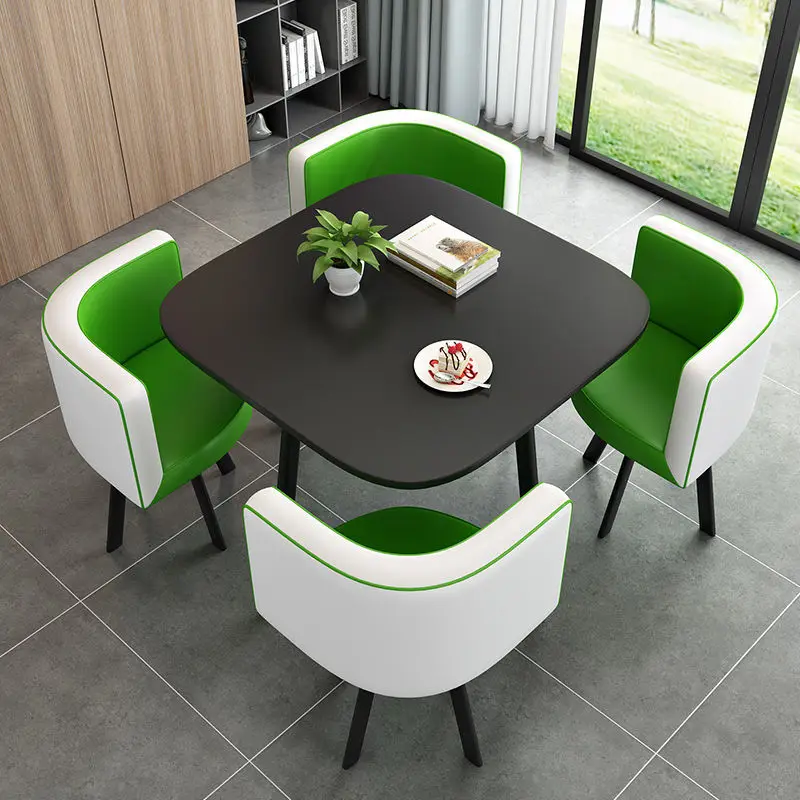 Luxury modern restaurant kitchen dining room table round MDF bar wooden single 5 piece kitchen dining table sets for small space