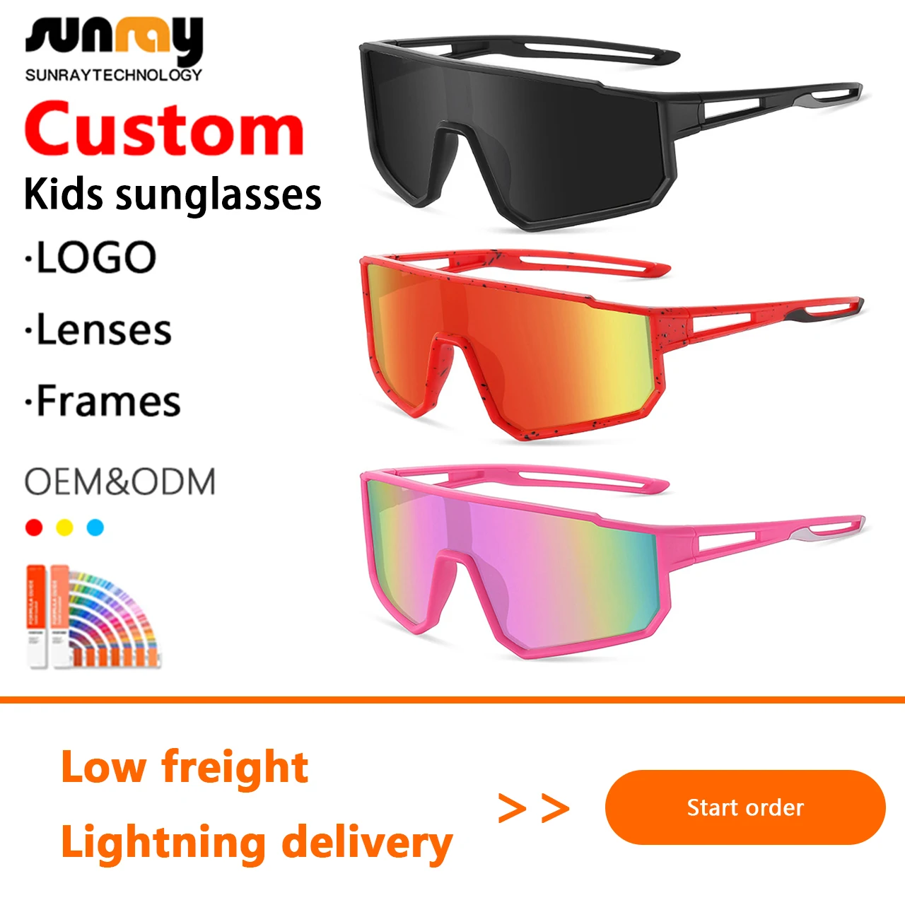 Manufacturers Wholesale New Children UV400 Polarized Photochromic Sun Glasses PC Frame TAC Lenses Youth Outdoor Sport Sunglasses