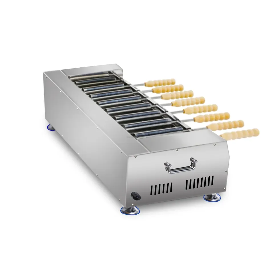 8pcs rotary electric kurtos chimney cake oven kurtos kalacs machine chimney cake machine