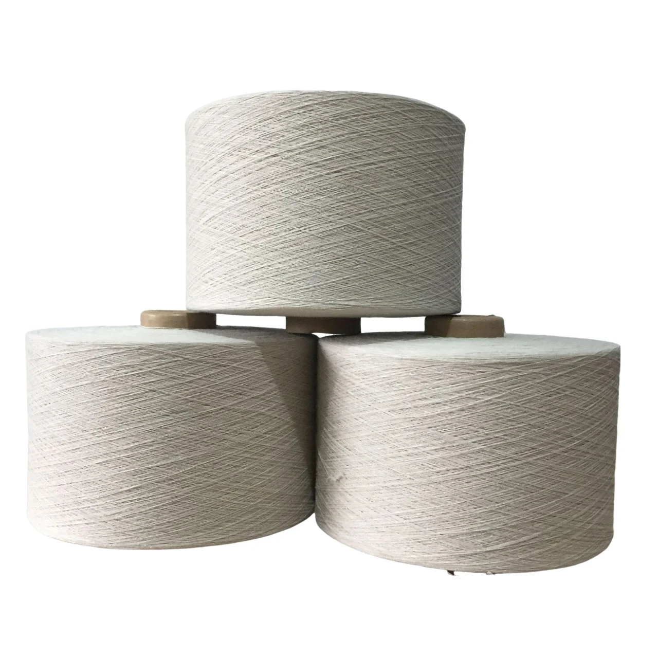 Custom cotton socks blended yarn knitting polyester cotton blend recycled pc 80/20 20s cotton yarn thread non bleached