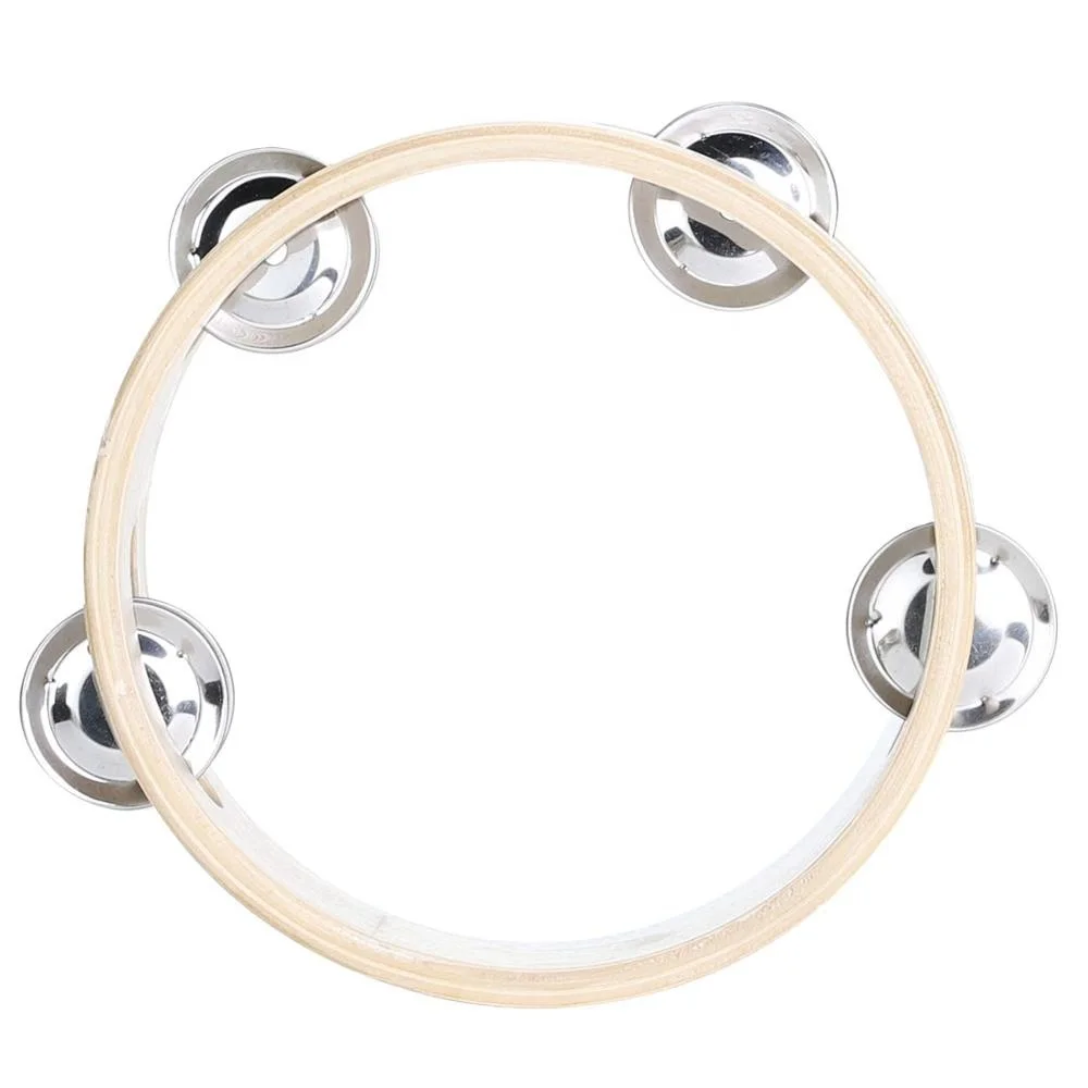 Tambourines for kids Hand Held 6inch 8inch 10inch Tambourine Ring Metal Jingles Percussion Musical Educational Toy Instrument