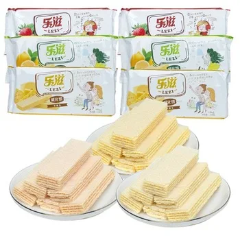  Оптовая продажа печенье в виде Сэндвич-вафли со вкусом сыра и клубники