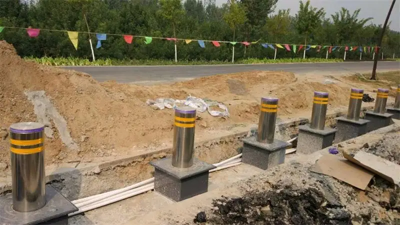 Hydraulic  road bollards automatic electric traffic barriers rising bollards HZ-RS 168