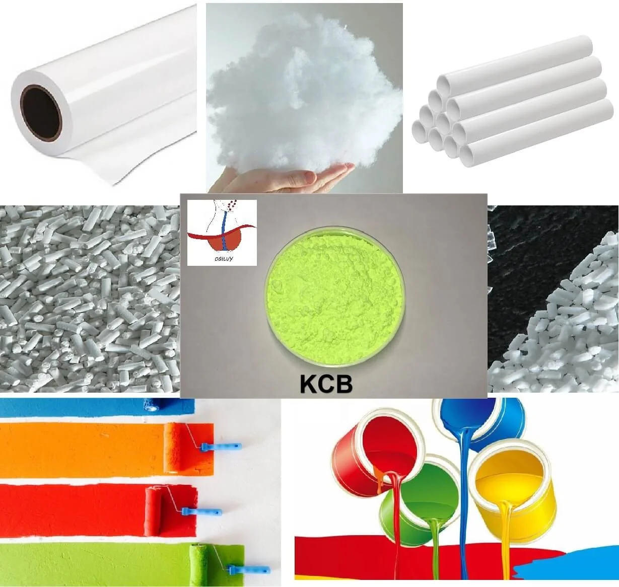 KCB Optical Brightener Plastic Raw Materials Additives Used for Plastic Injection Molding