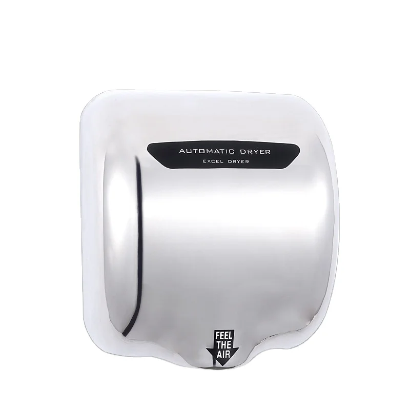 Stainless Steel Hand Dryer Mirror Style High-Speed Auto Sensor for Toilet of Public Place