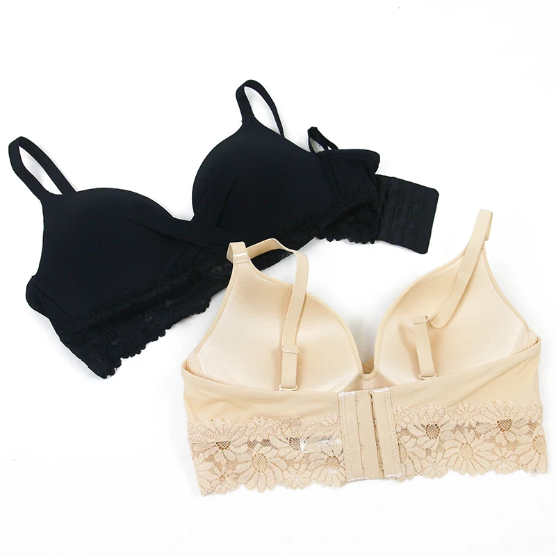 Factory China Sexy Ladies Colorful Hot Girls Photo Sexy Women Push-up Seamless Bra