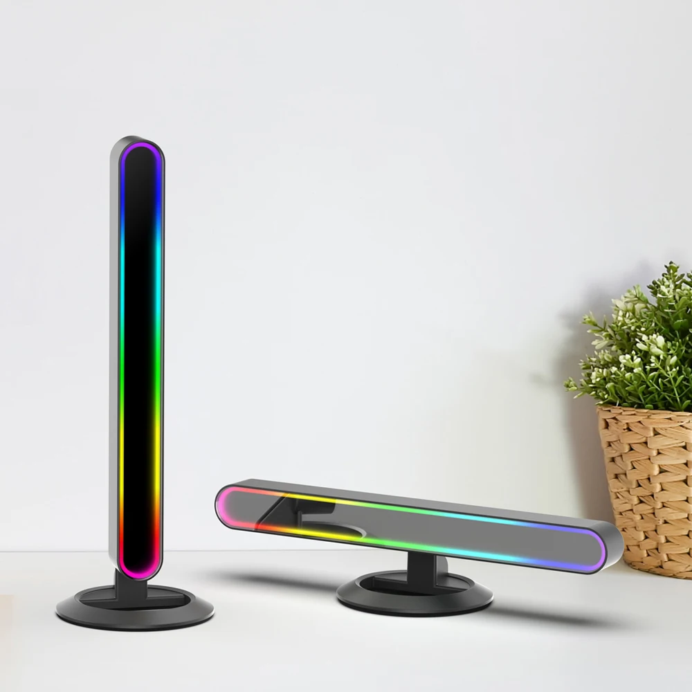 Подставка RGB с синхронизацией музыки изменяющая цвет голосовой Звук подставкой приложением перезаряжаемая светодиодная подсветка ритма для домашней вечеринки