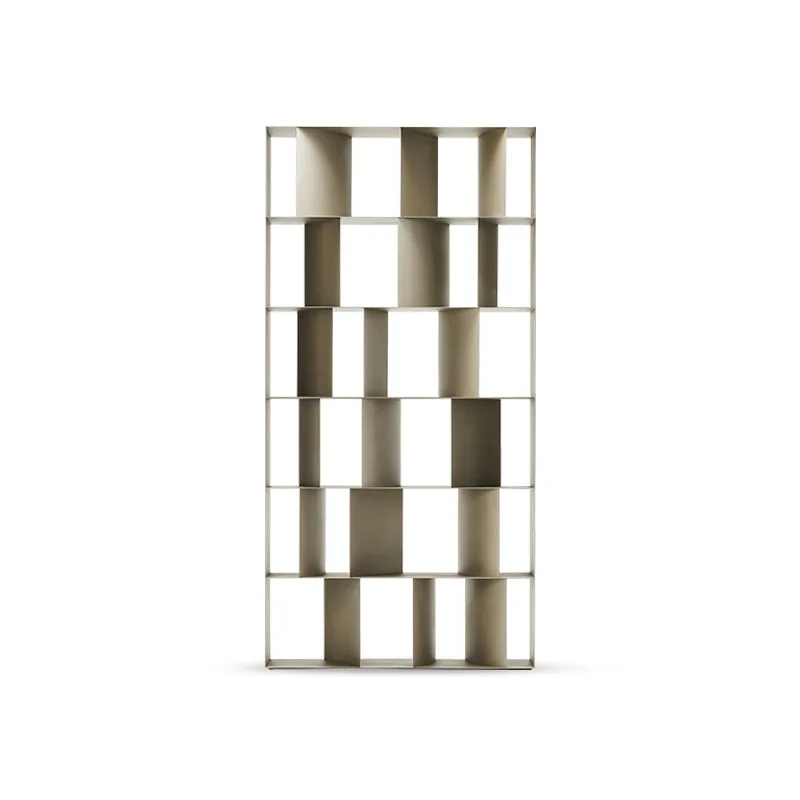 Modern Screens & Room Dividers Stainless Steel Partition Book Storage Shelf  Movable Dividers Estantes For Rooms