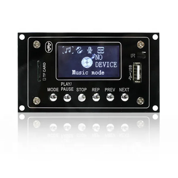 LCD display name and music word Wireless Bt 12V MP3 WMA Audio Module Usb Tf Radio Decoder Board