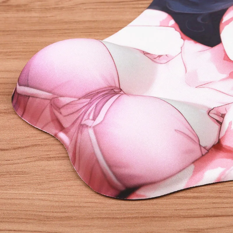 sex large gaming mouse pad from Chinese manufacturer breast with wrist rest boobs mouse pad