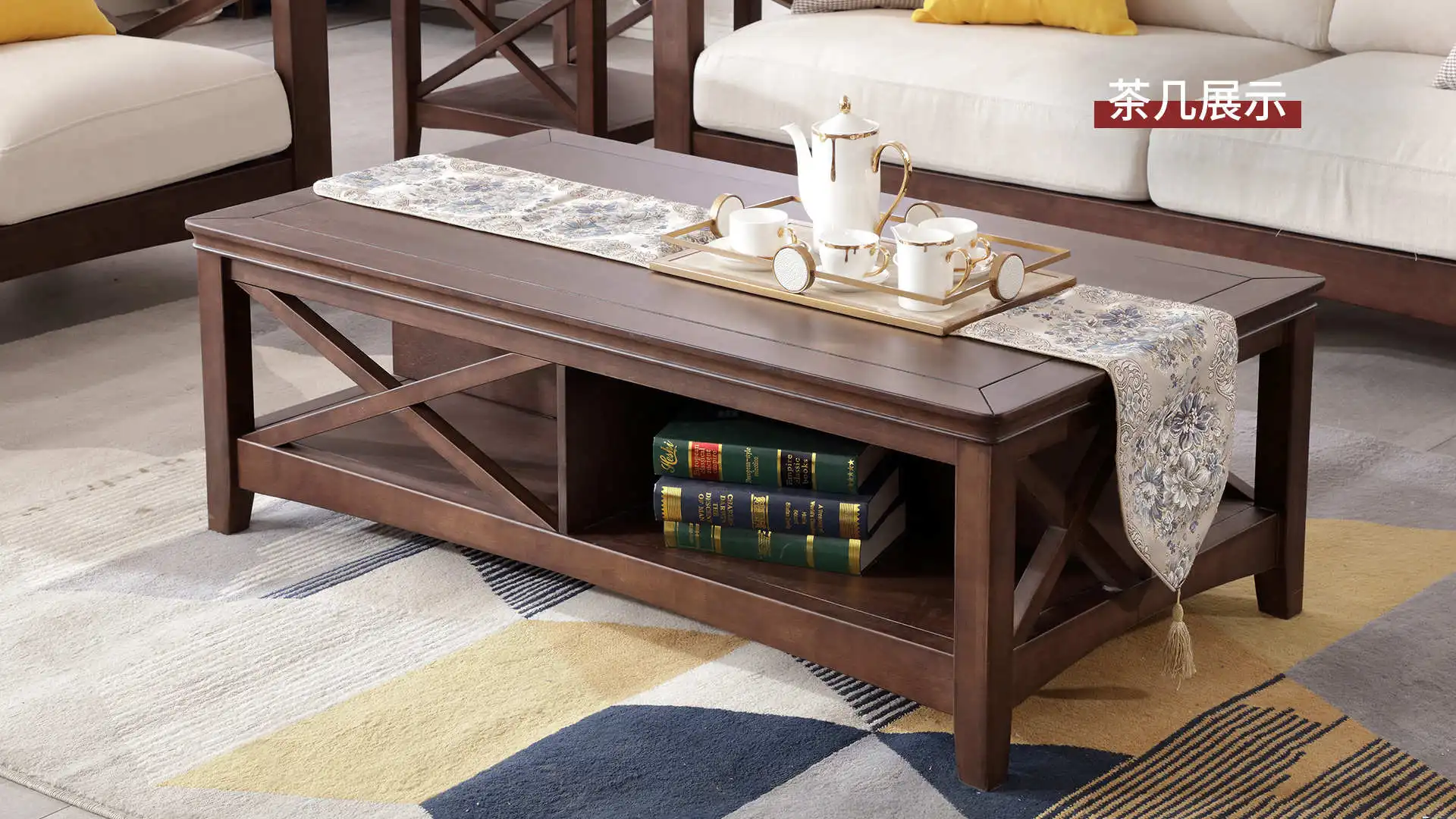 American coffee table coffee table Modern luxury living room home furniture cafe