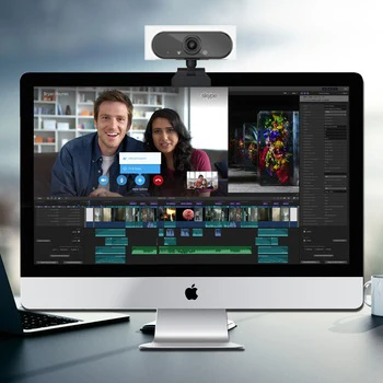 HD Webcam 1080P Video Chat PC Computer Laptop Internal Online Class Meetings Video Call Web Camera with MIC