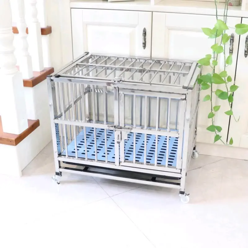 Оптовая продажа, китайские питомники для собак из нержавеющей стали, большие уличные проволочные сетчатые клетки для переноски домашних животных