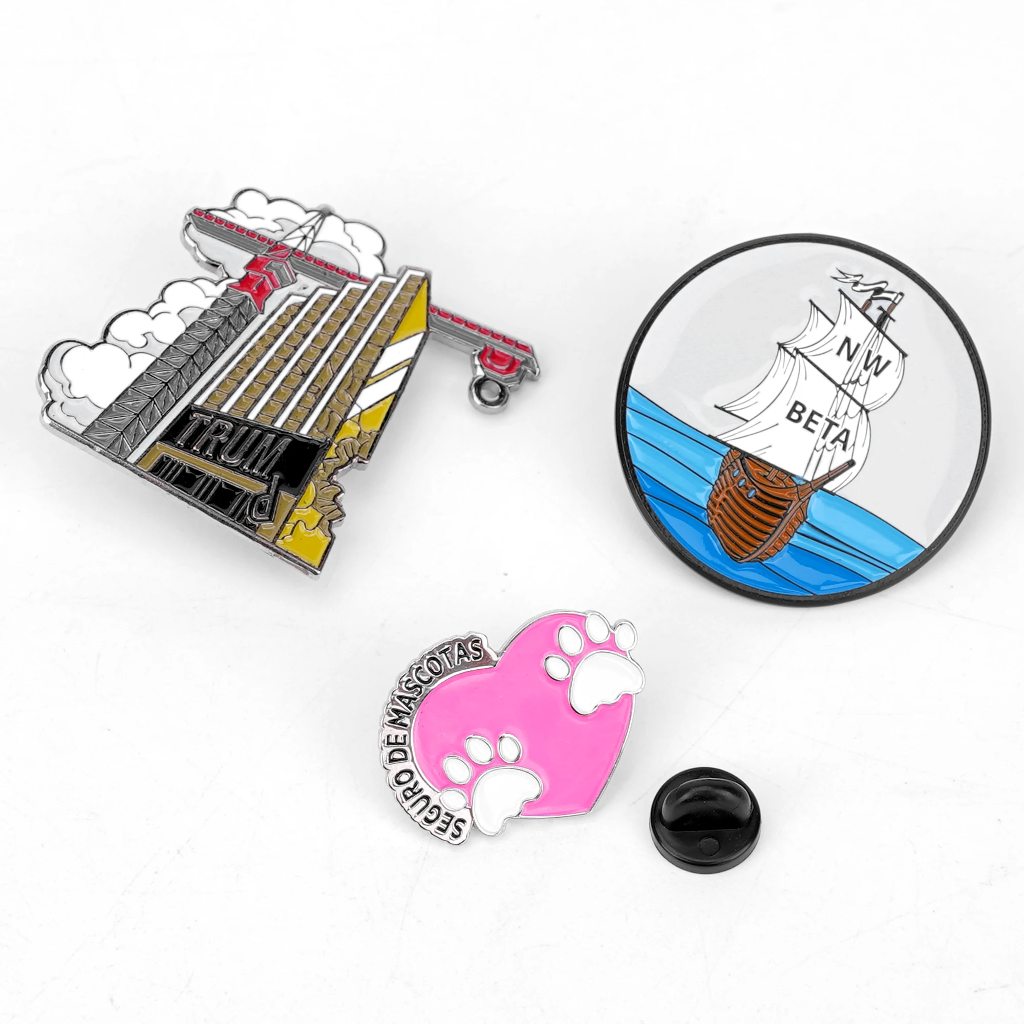 Creative Metal Badge Designs - Funny Lapel Pins Available in Soft and Hard Enamel for Premium Style