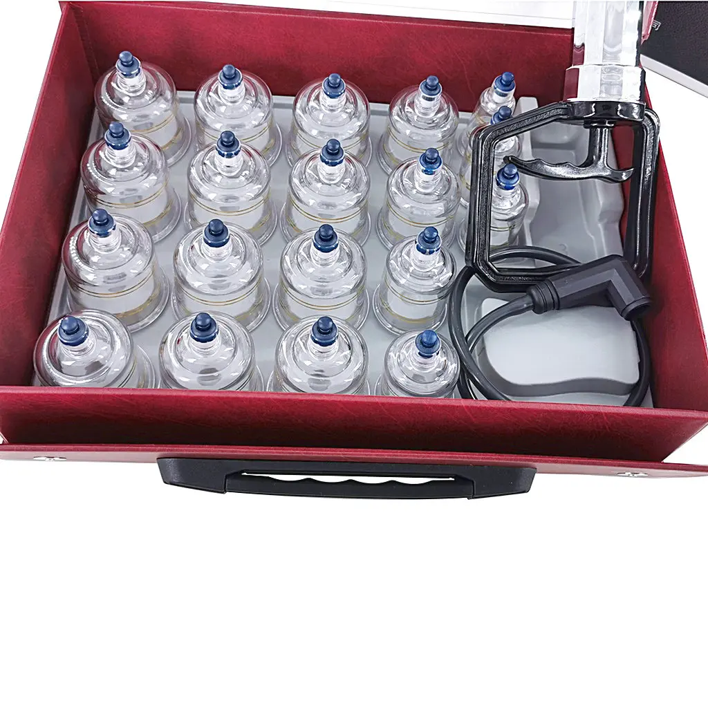 Chinese Traditional  Hot Product DropShipping 17/19PCS Cupping Box Hijama Therapy Cupping Set of Traditional Chinese Medicine