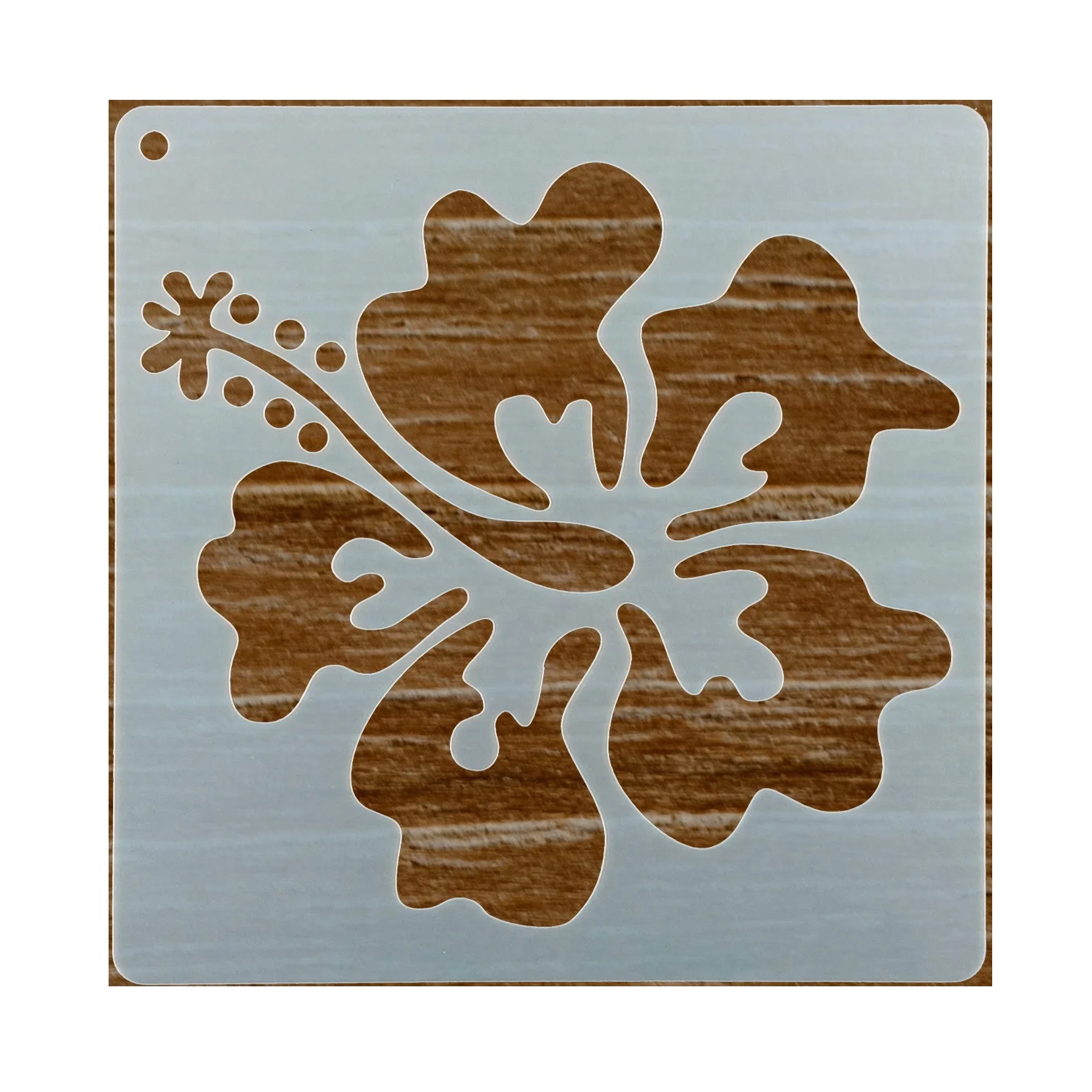 Eco friendly 13 X 13 cm reusable furniture art drawing flower making stencil flower templates