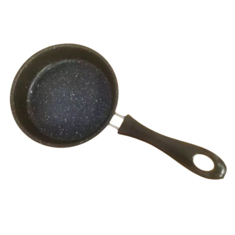 Induction Cooker-Compatible round Steel Frying Pan Flat Bottom Cooking Pot for Gas Grilling Baking Metal Egg Cookware Set