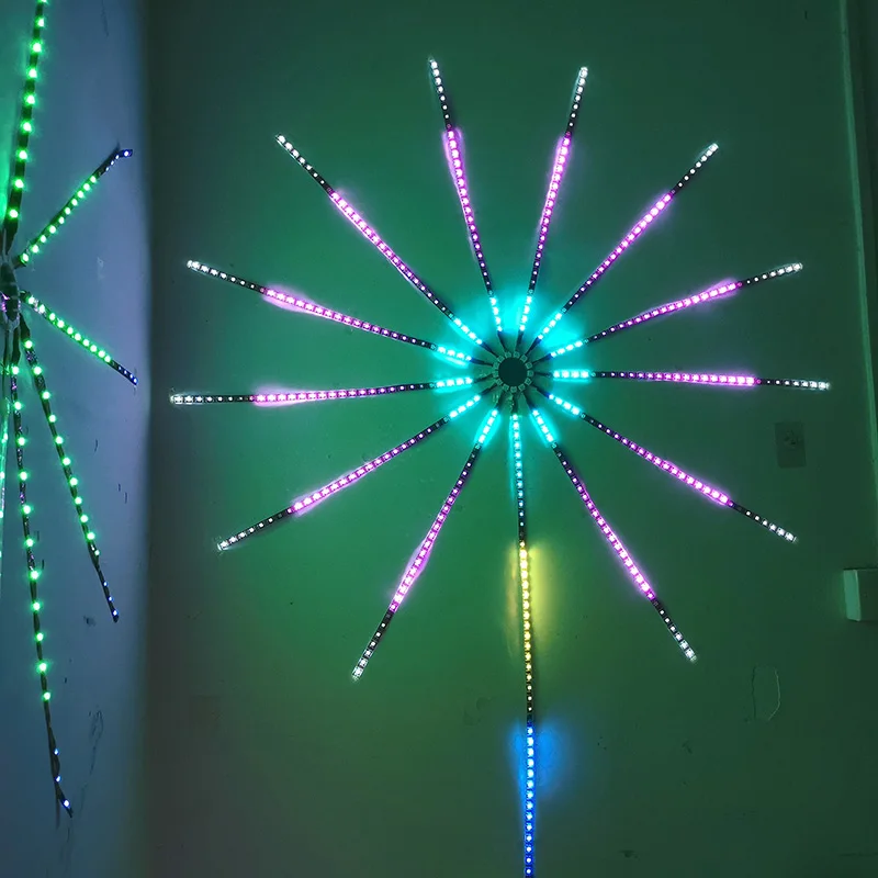 DIY APP music remote firework dream color DC5V 60 leds meter remote Music control rgb pixel fireworks led light