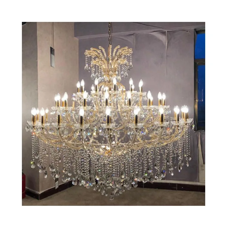 Brilliant Lighting wholesale modern large golden maria theresa chandelier got sale golden candle chandelier glass arm lighting