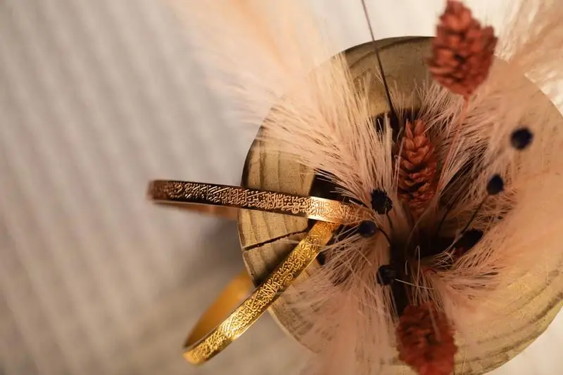 Inspire jewelry Hand Stamped AYATUL KURSI CUFF Bracelet custom engraved quotes bangle men women Arabic style gift