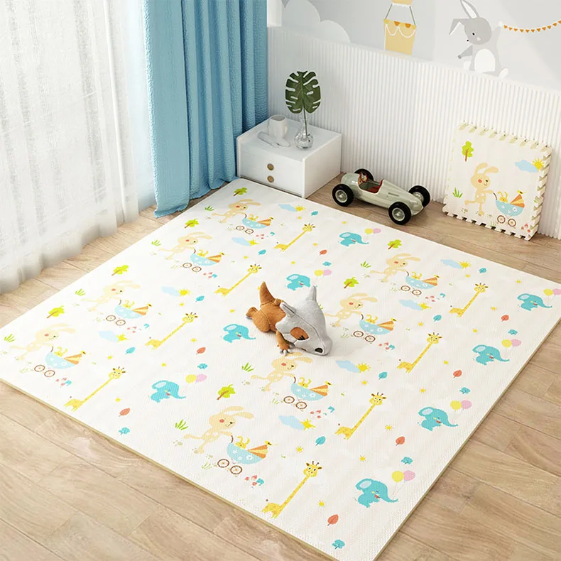 Rubber EVA Foam Mats Interlocking Soft Foam Puzzle Floor Tiles Printed Colorful Mat