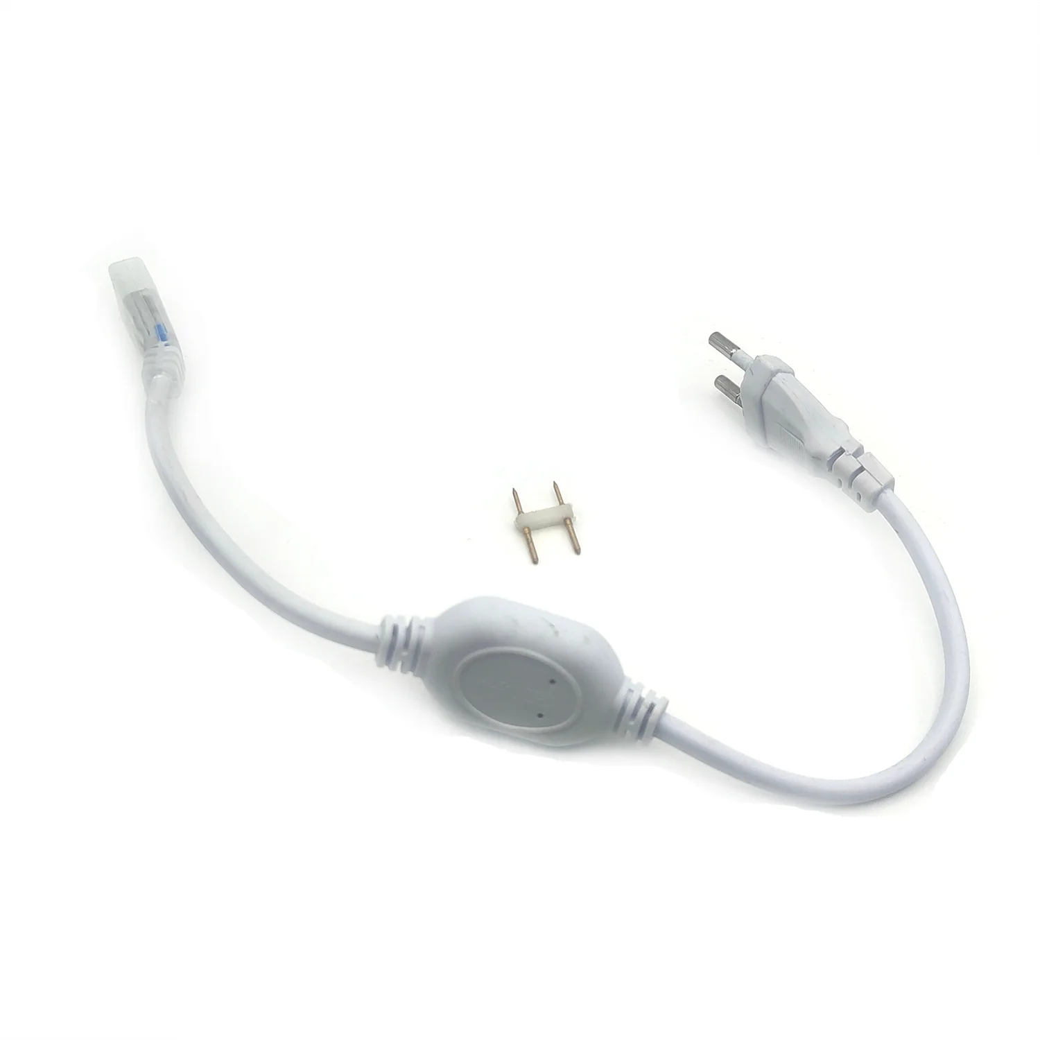 Single color 2835 5730 5050 3014  220v led strip lights two pins plug  EU US CN standard plug