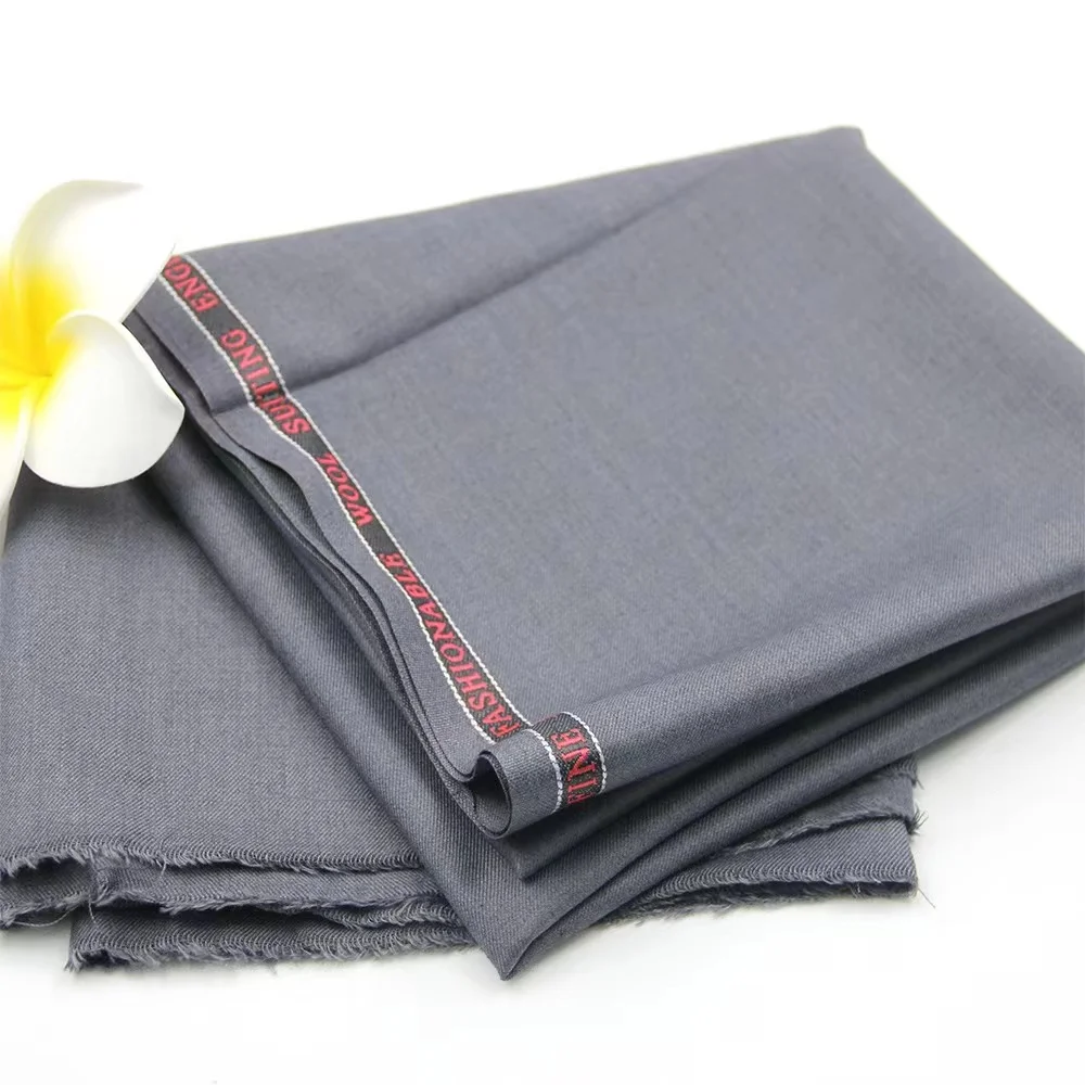 Wholesale price  ready stock solid color polyester viscose T/R fabric for mens suit