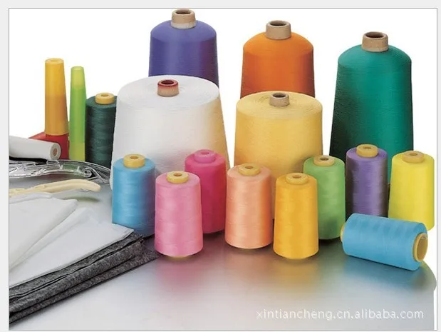 china polyester thread virgin quality manufacturer cheap high tenacity 60/2 10000 yards sewing thread