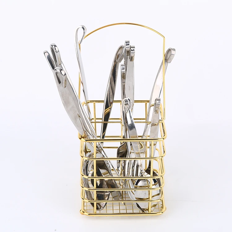 
Tableware storage rack household hanging knife and fork spoon storage rack 