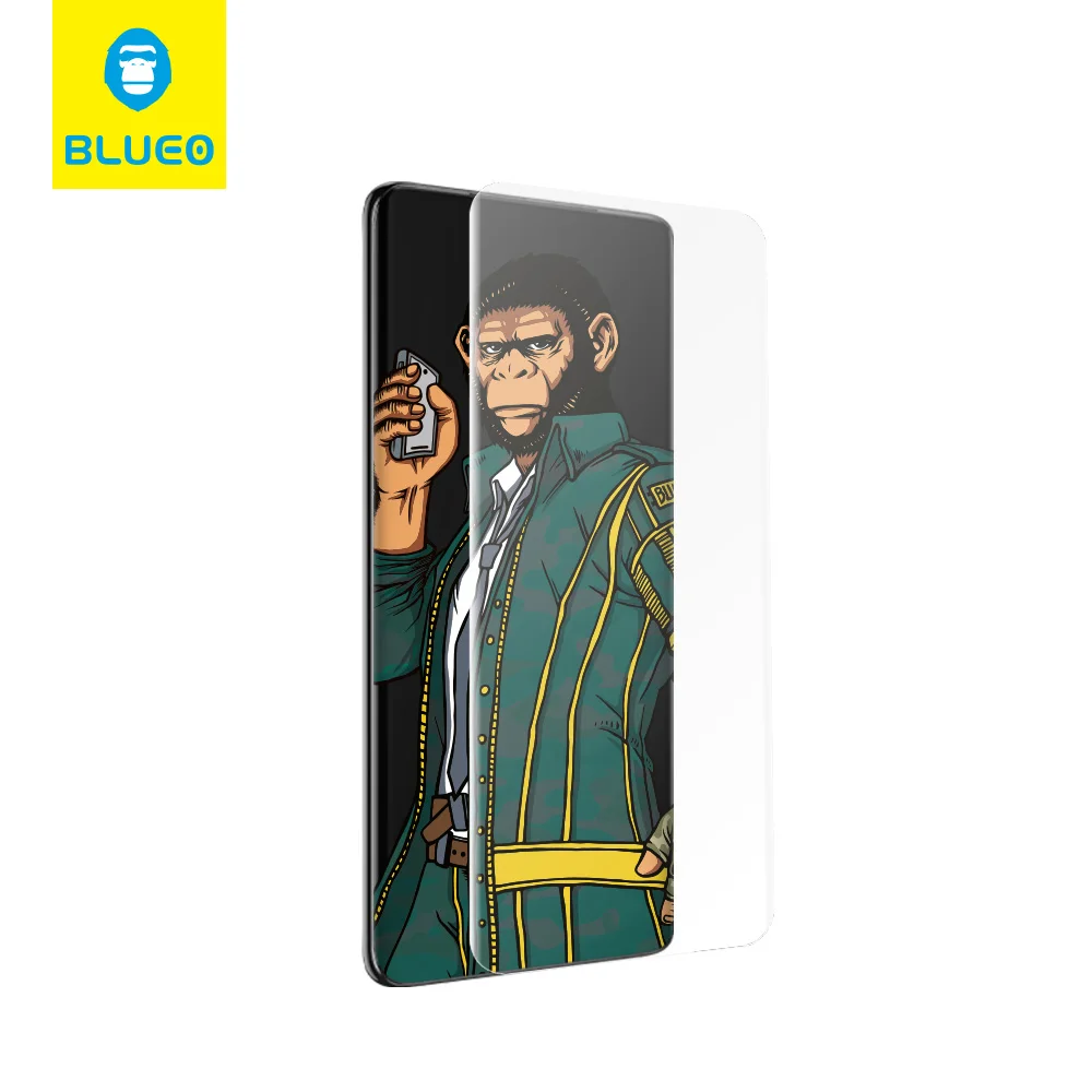 Blueo полное клеевое матовое закаленное стекло 3D изогнутое УФ нано жидкое Защитное стекло для Samsung S8 S9 Plus S11 Note8 Note9