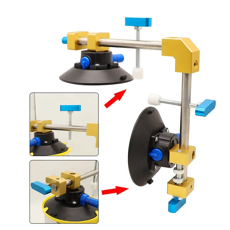 Factory Direct Sale Adjustable 90 Degree Vacuum Suction Cup Seamless Seam Setter for Lifting Granite Tile
