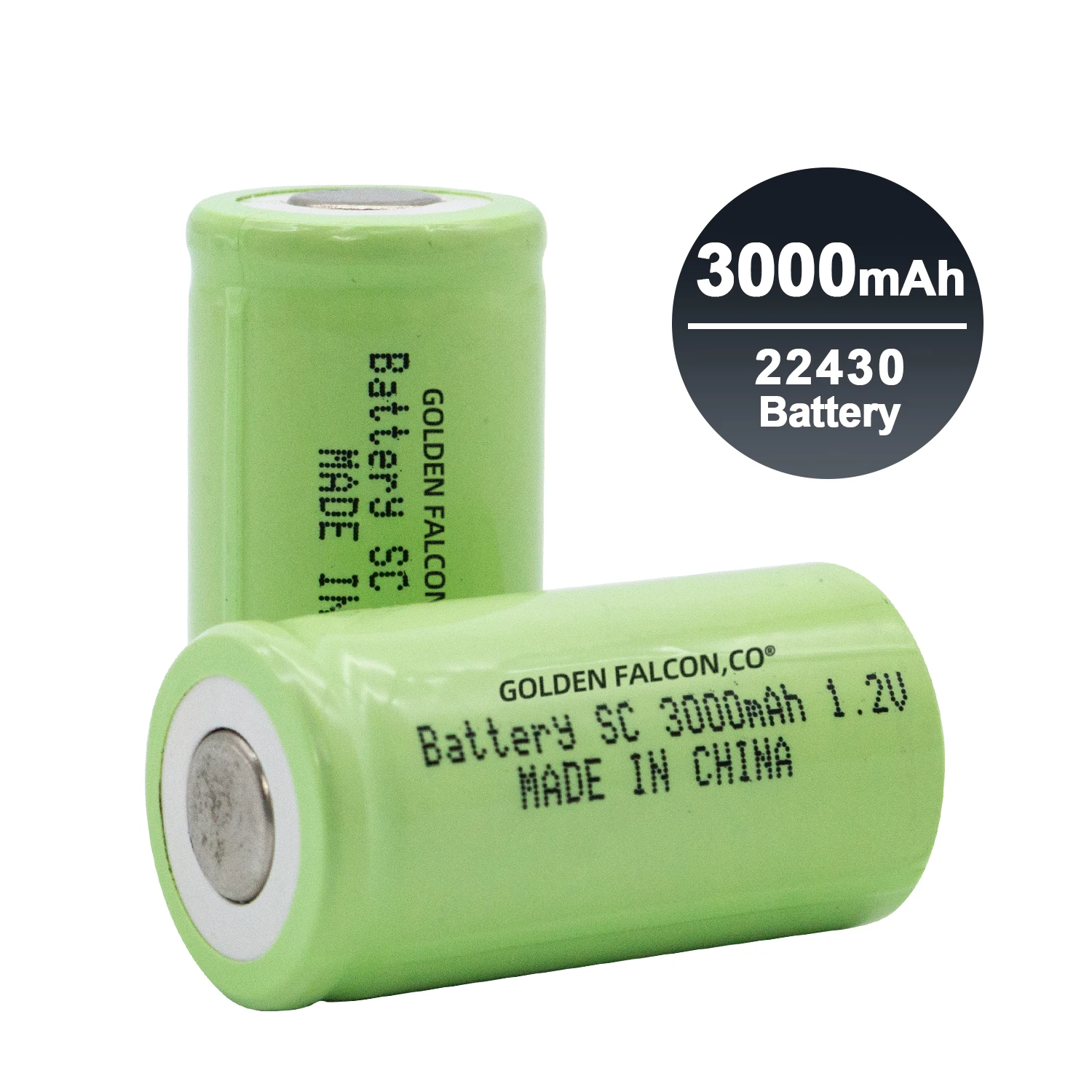 NiMH rechargeable 22430 battery 1.2V 3000mAh SC NiMH Battery Cell