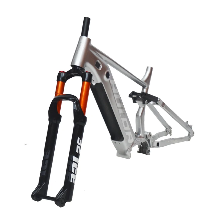 27.5-29 inch middle motor frame front and rear double shock absorption off-road mountain vehicle electric bicycle frame