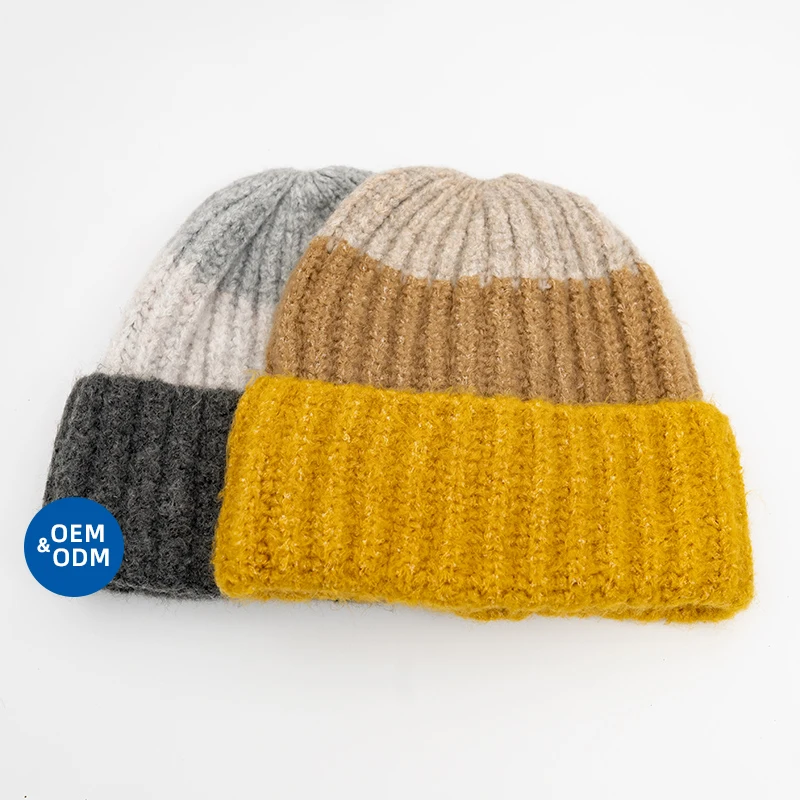 Готовая к отправке вязаная шапка-ведро на заказ шапка зимняя шапочка