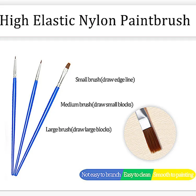 Custom Designs Diy Canvas Painting Flower Paint By Number Kit for