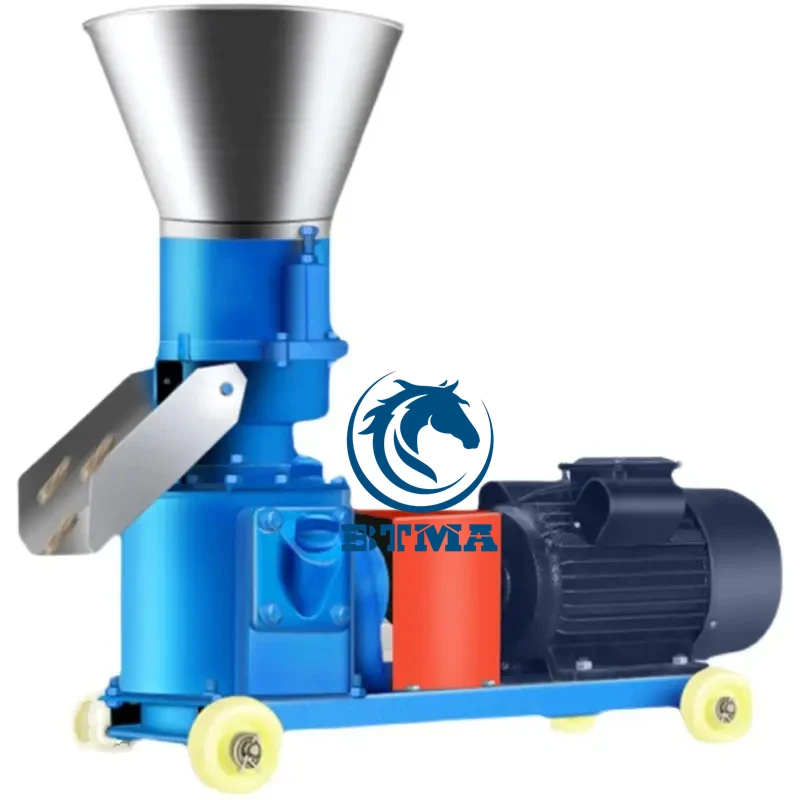 BTMA charcoal pellet making machine horse manure compost pellets making machine bagasse pellet making machine price