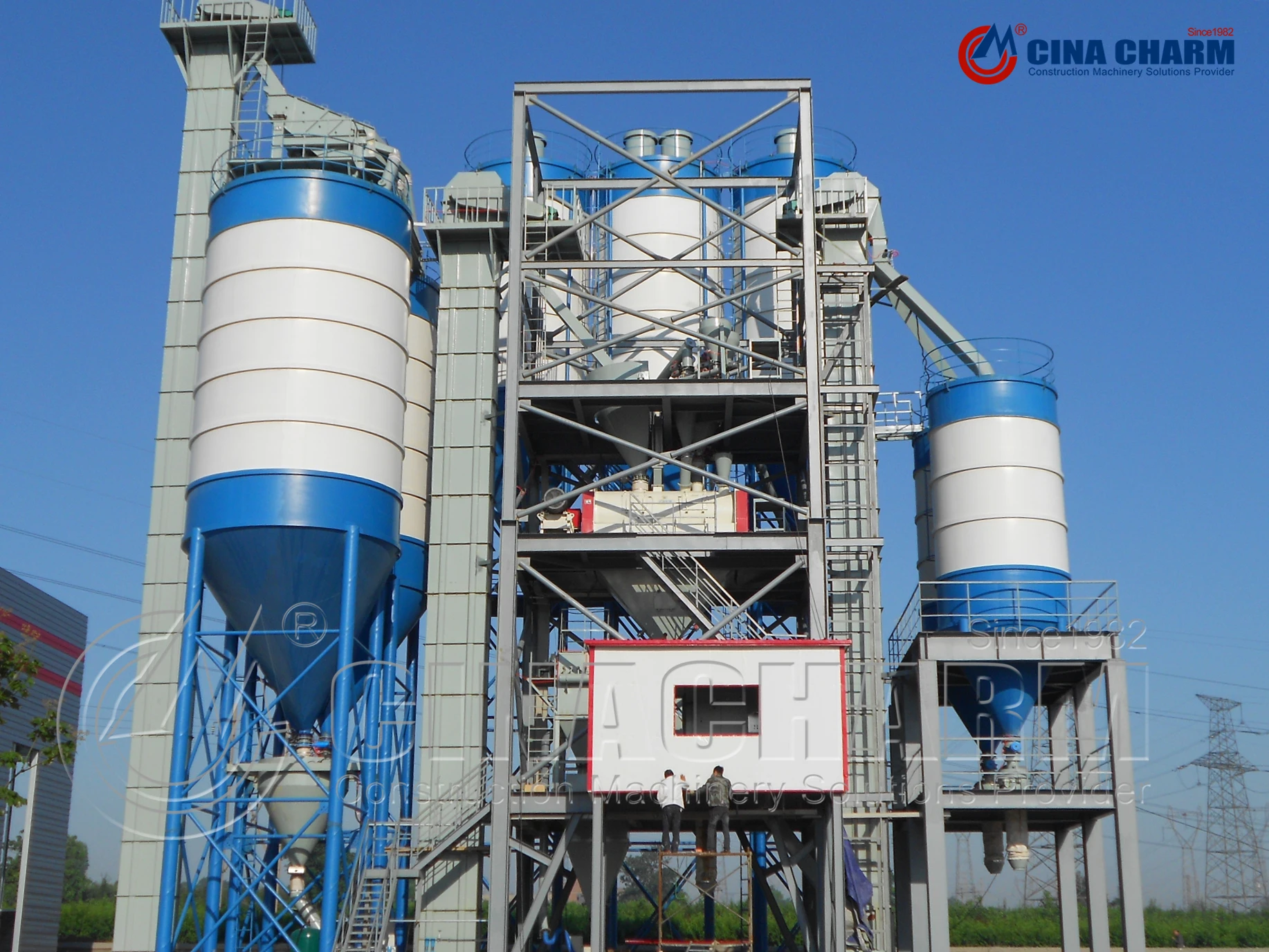 Professional 30T dry mortar mixing line dry mortar mixing machine dry mortar mixing plant with high output To improve efficiency