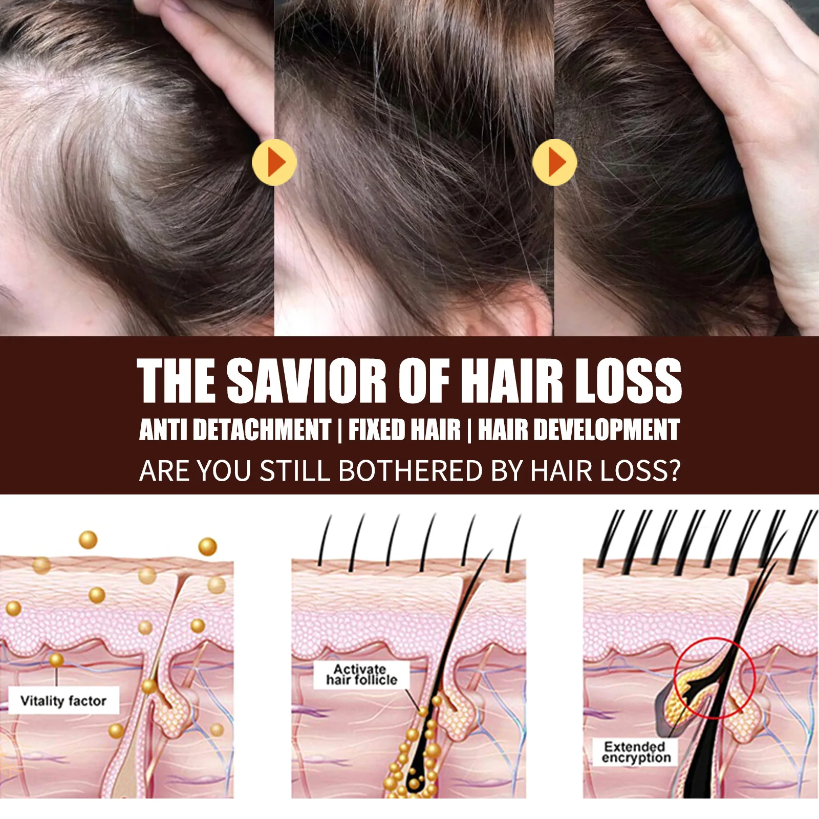 Private Label Hair Products Natural Nourishing Hair Serum High Quality Repairing Hair Growth Oil