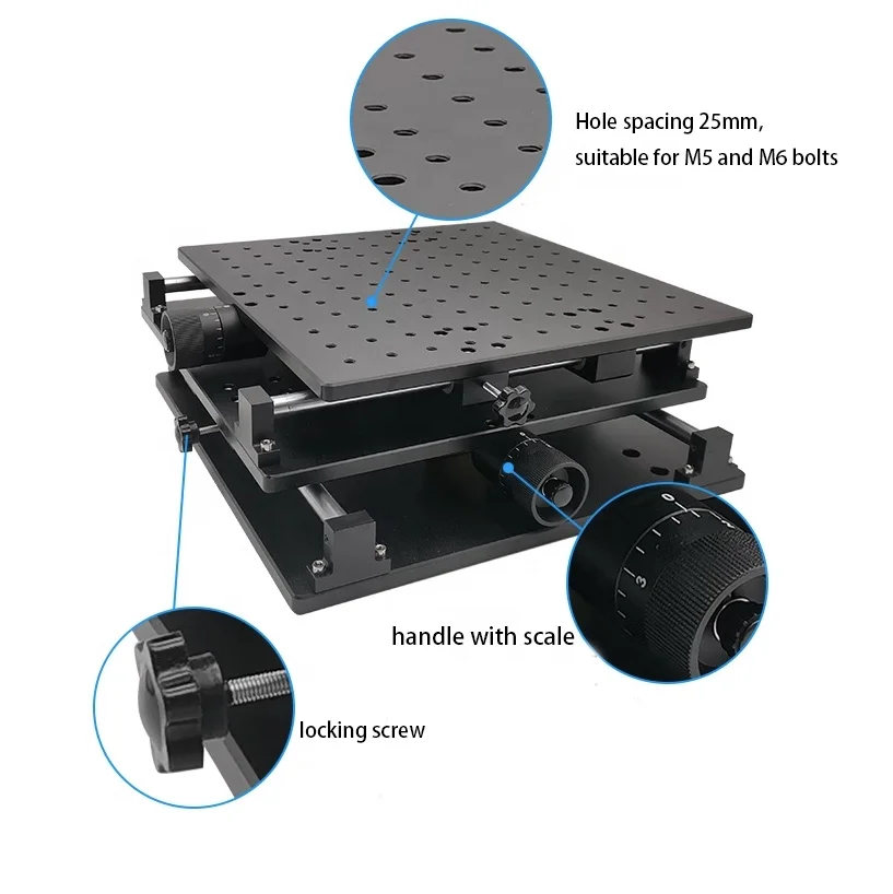 Laser marking machine two-dimensional workbench xy displacement table manual translation table translation workbench XY150mm