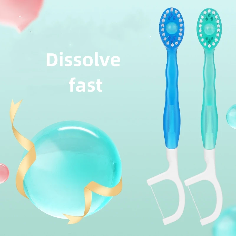 Toothbrush manufacturer private label adult plastic tooth brushes wide head  wheat straw handle toothbrush
