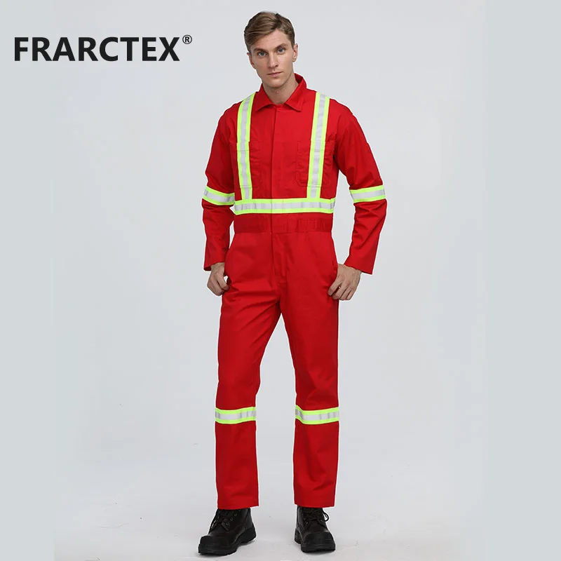 Supply Factory safety clothing coveralls flame retardant workwear for oil and gas coverall