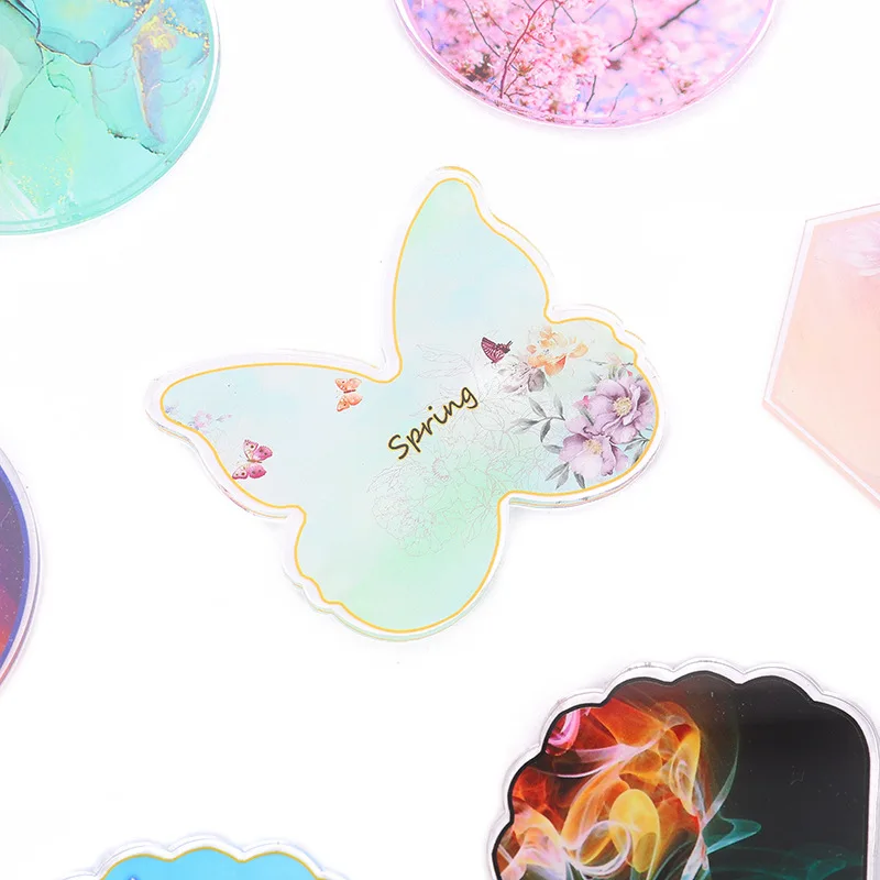 Paint Tray Palettes Resin Stone Nail Art Color Palette Acrylic Gel Polish Holder Drawing Color Paint Dish