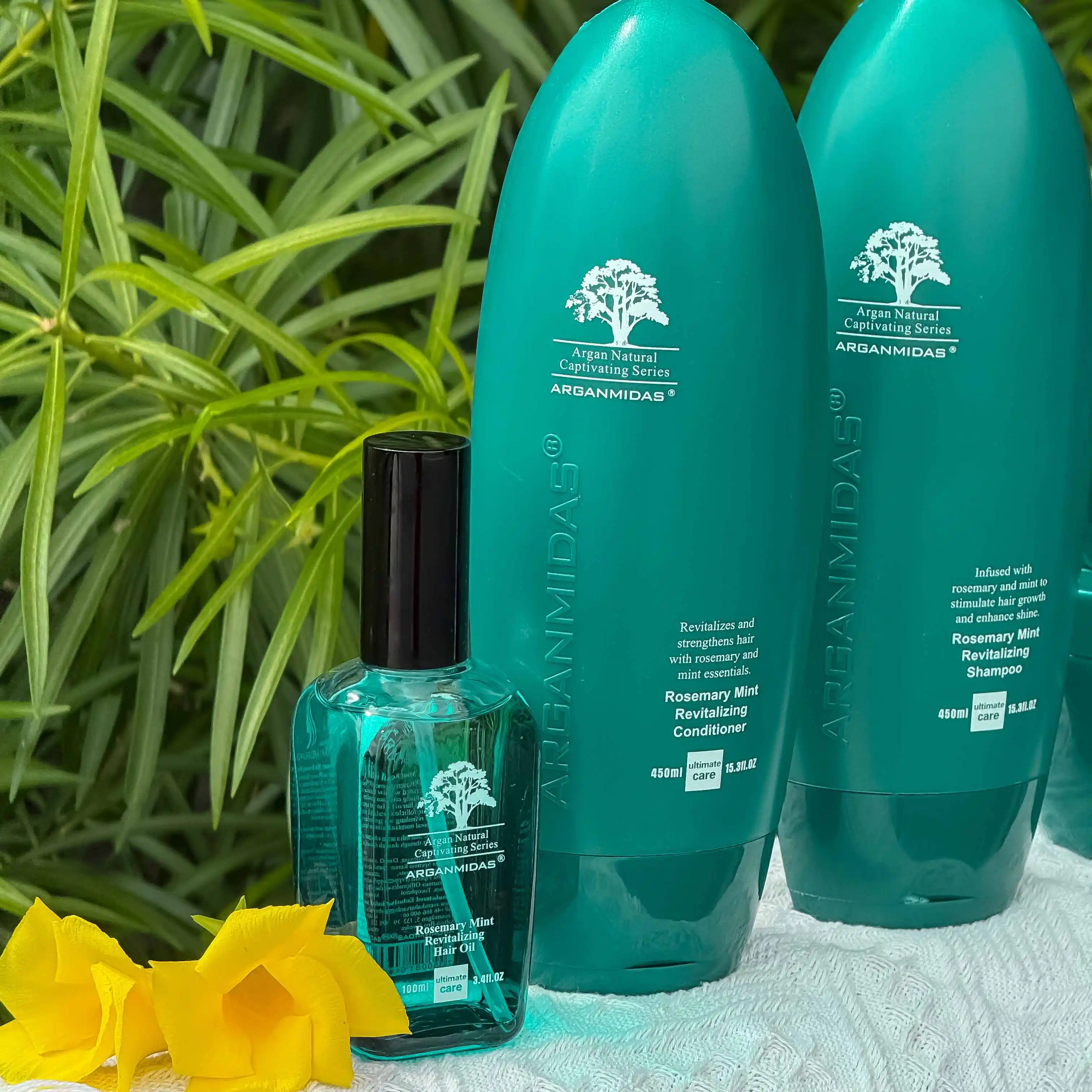 Arganmidas Leave-In Hair Mask Rosemary Infused Keratin and Organic Cream for Dry Hair Moisturizing and Restoration