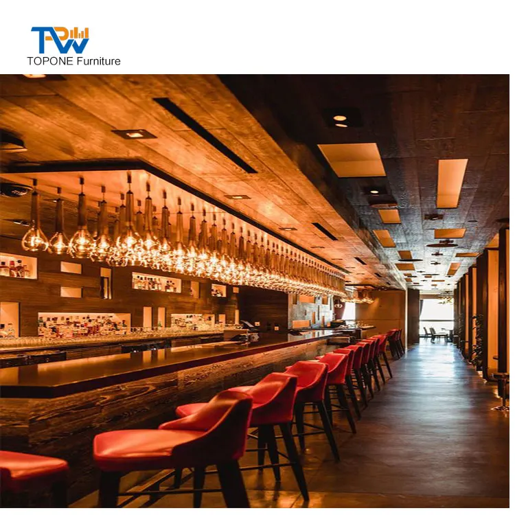 Onebest Factory Supply Led Bar Furniture Wine Bar Counter Top Commercial Use Furniture Bar