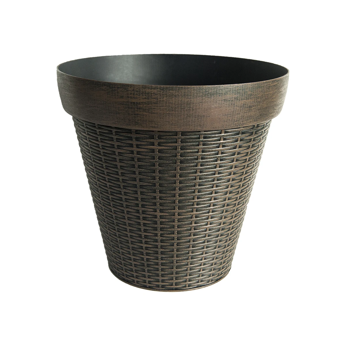 Amazon Горячая Распродажа разные размеры Искусственный пластик ротанг-плантатор горшки для растений настольный декор