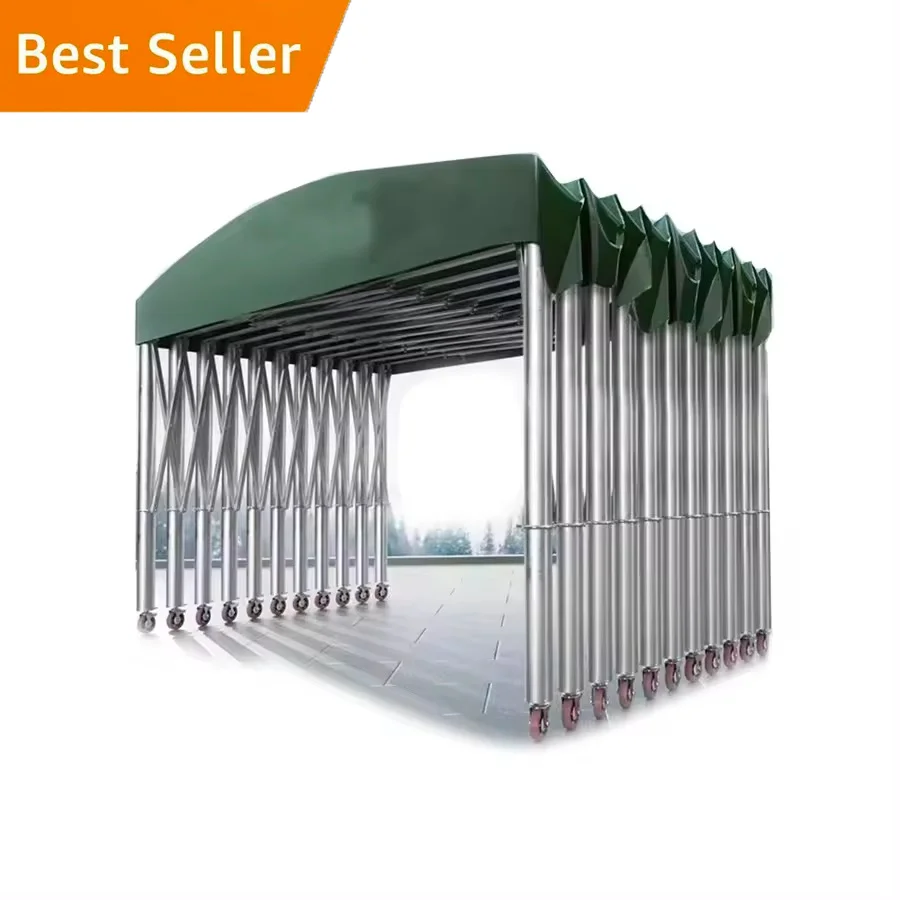 OEM оптовая продажа стабильный уличный большой склад тент передвижной выдвижной скользящий солнцезащитный козырек водонепроницаемый навес