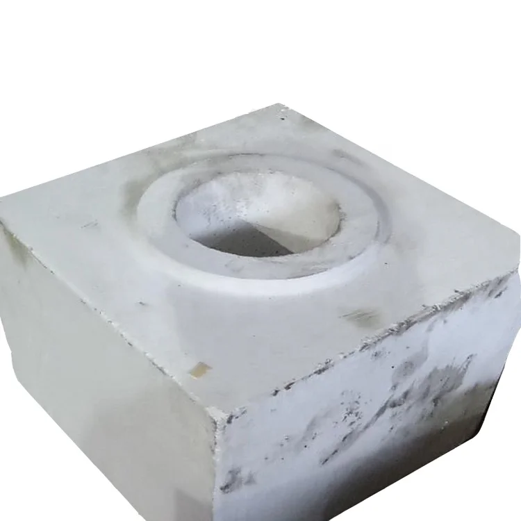 Hitech high quality corundum well brick and nozzle for steel ladle furnace