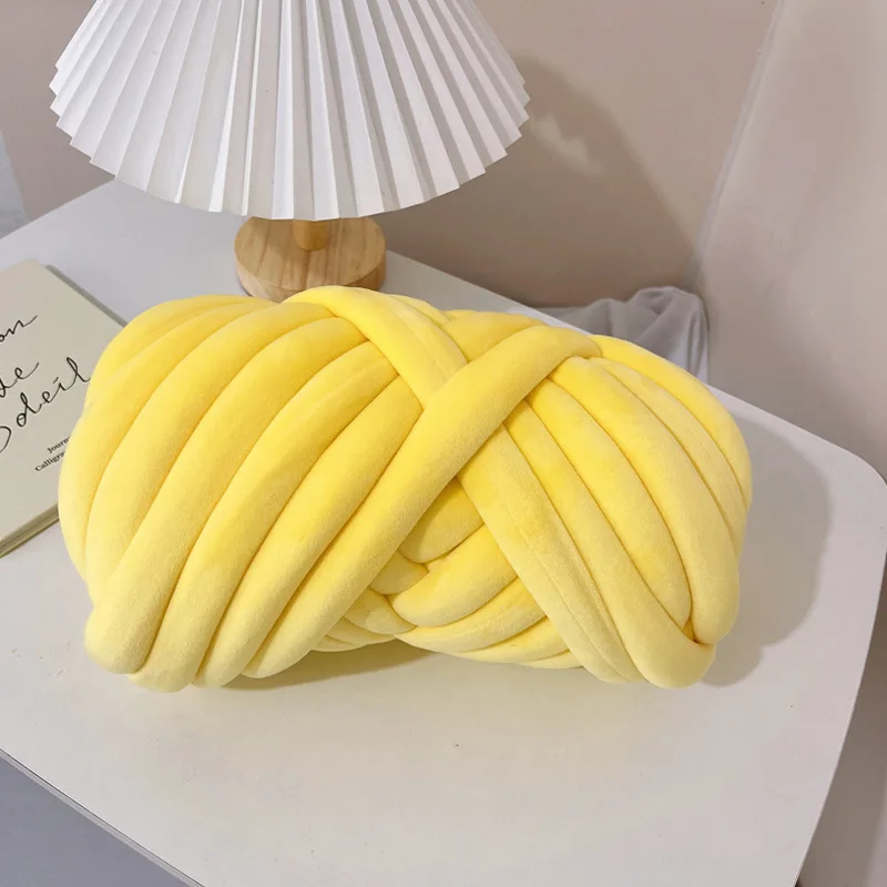 Wholesale Velvet Cotton Tube Filled Braid Hand knitting Blanket Coarse Giant Yarn for Hand Knitting