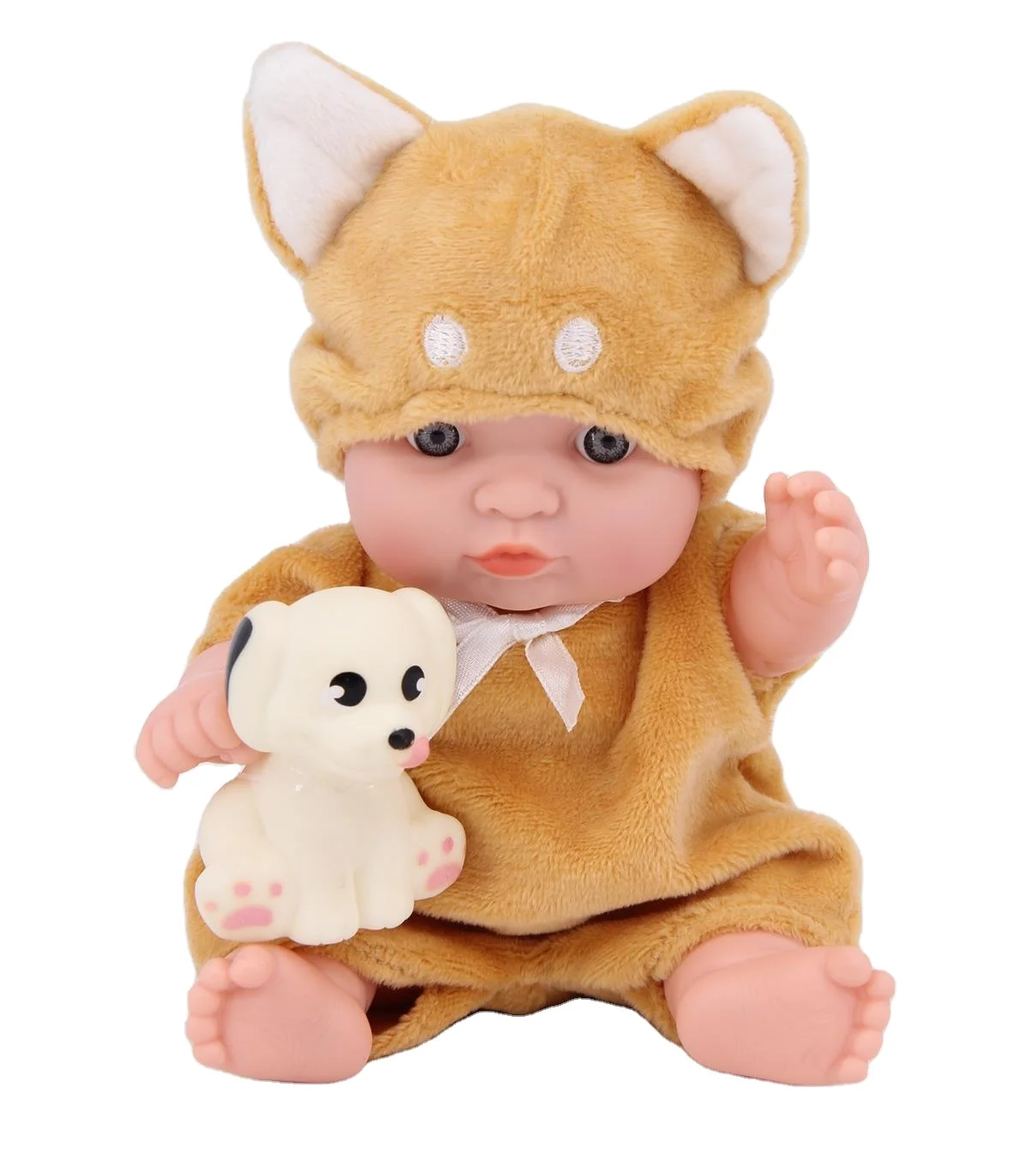 Новинка игрушки wowtopfun куклы 8 дюймов для малышей на все тело твердая силиконовая виниловая кукла-Реборн милые животные с игрушками домашних